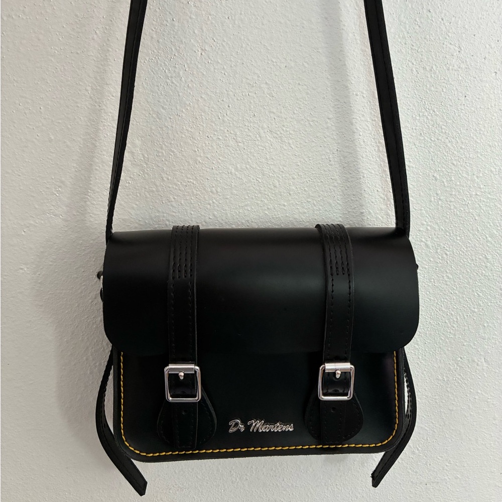 Dr. Martens Black Mini Bag with Silver Accents
